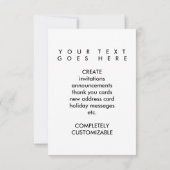 onze eerste thuiskomstdeur kaart (Achterkant)