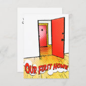 onze eerste thuiskomstdeur kaart (Voorkant / Achterkant)