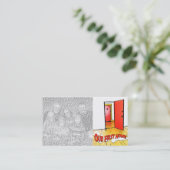 onze eerste thuiskomstdeur visitekaartje (Staand voorkant)