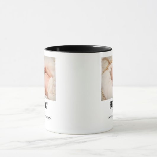 Onze eerste Vaderdag aangepaste foto Mok (Midden)