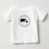 Onze eerste vaderdag Baby T-shirt (Voorkant)