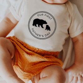Onze eerste vaderdag Baby T-shirt