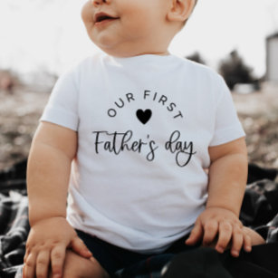 Onze eerste vaderdag Baby T-shirt