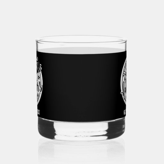 Onze eerste Vaderdag datum toevoegen Whisky Glas (Links)