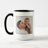 Onze eerste Vaderdag, eerste keer papa foto Mok (Links)