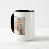 Onze eerste Vaderdag, eerste keer papa foto Mok (Voorkant links)