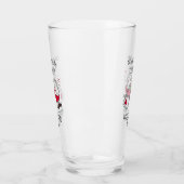 Onze eerste Vaderdag Girl Funny Cheers Glas (Links)