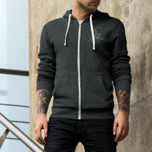 Onze eerste Vaderdag Lijntekening Hoodie