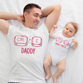 Onze Eerste Vaderdag Nieuwe Papa en Baby Matching Romper