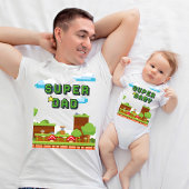 Onze Eerste Vaderdag Nieuwe Papa en Baby Matching T-shirt