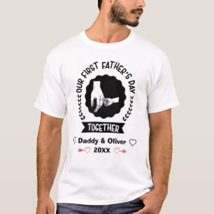 Onze eerste Vaderdag samen 2021, Aangepaste namen T-shirt