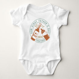 Onze eerste vaderdag samen 2024 Baby Bodysuit