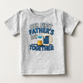 Onze Eerste Vaderdag Samen Baby Fijne Jersey (Voorkant)