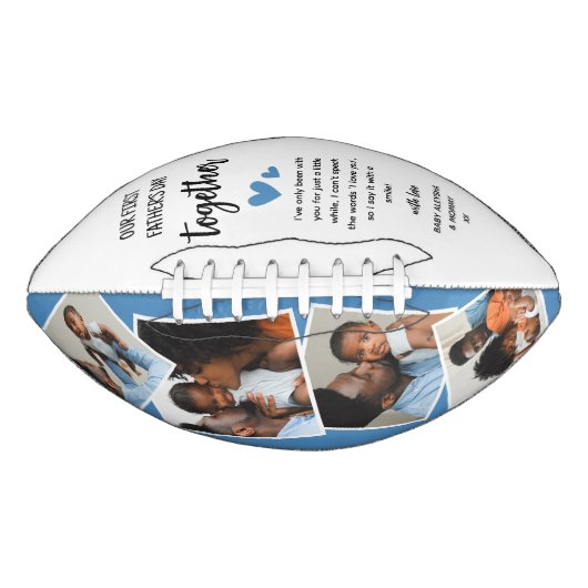 Onze eerste Vaderdag samen! Fotocollage American Football (Voorkant)