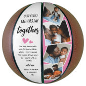 Onze eerste Vaderdag samen! Fotocollage Basketbal (Verticaal)