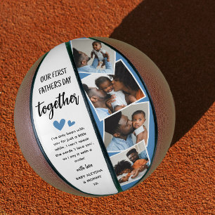 Onze eerste Vaderdag samen! Fotocollage Basketbal