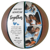 Onze eerste Vaderdag samen! Fotocollage Basketbal (Verticaal)