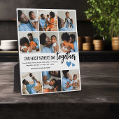 Onze eerste Vaderdag samen! Fotocollage Fotoplaat