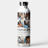 Onze eerste Vaderdag samen! Fotocollage Waterfles (Links)