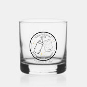 Onze Eerste Vaderdag Samen - Gepersonaliseerd Whisky Glas (Voorkant)