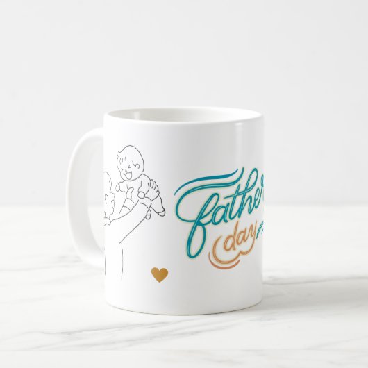 Onze eerste Vaderdag samen - Special Dad Mok (Voorkant links)
