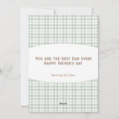 Onze eerste Vaderdag schattige Beren jongen Feestdagenkaart (Achterkant)