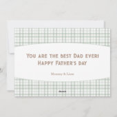 Onze eerste Vaderdag schattige Beren jongen Feestdagenkaart (Achterkant)