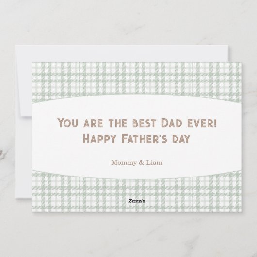 Onze eerste Vaderdag schattige Beren jongen Feestdagenkaart (Achterkant)