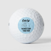 Onze eerste Vaderdag woordkunst Golfballen (Voorkant)