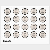 Onze eerste Vaderdag woordkunst Ronde Sticker (Vel)