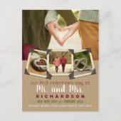 Onze eerste Valentijn als Mr & Mrs Your Foto's Feestdagenkaart (Voorkant)