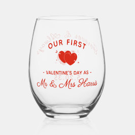 Onze Eerste Valentijnsdag als Meneer & Mevrouw Per Wijnglas Zonder Voet