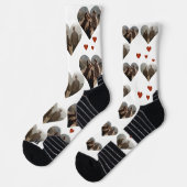 Onze eerste Valentijnsdag als Mr en Mrs Foto Sokken (Links)