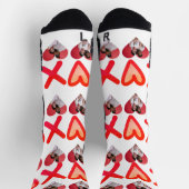 Onze eerste Valentijnsdag als Mr en Mrs Foto Sokken (Top)