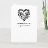 Onze eerste Valentijnsdag gepersonaliseerde retro Kaart (Achterkant)