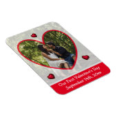 Onze eerste Valentijnsdag Herinneringsfotomagneet Magneet (Rechterzijde)