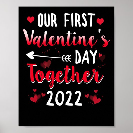 Onze eerste Valentijnsdag in 2022 Poster (Voorkant)