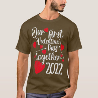 Onze eerste Valentijnsdag samen 2022 Matching Co T-shirt