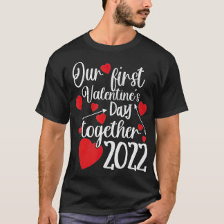 Onze eerste Valentijnsdag samen 2022 Matching Co T-shirt
