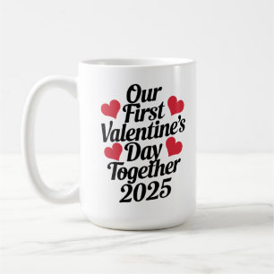 Onze eerste Valentijnsdag samen 2025 Koffiemok