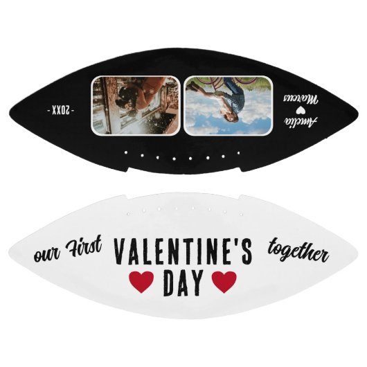 Onze eerste Valentijnsdag samen 2 Foto's American Football (Panelen)