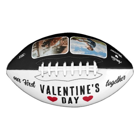 Onze eerste Valentijnsdag samen 2 Foto's American Football (Voorkant)