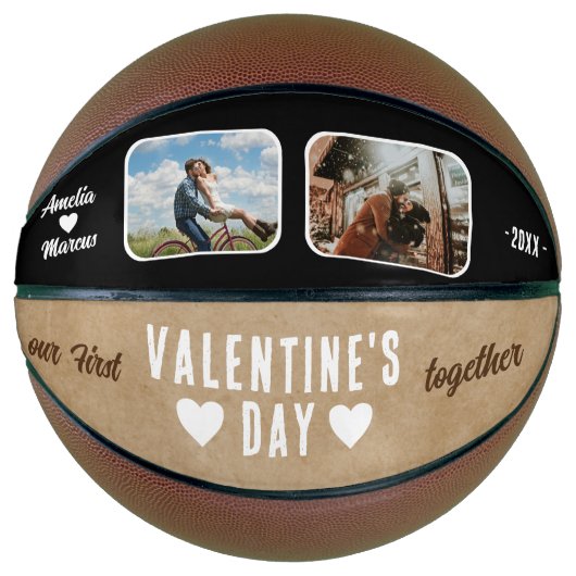 Onze eerste Valentijnsdag samen 2 Foto's Basketbal (Voorkant)