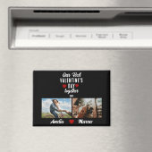 Onze eerste Valentijnsdag samen 2 Foto's Magneet (Insitu (Vaatwasser))