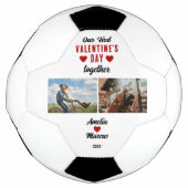 Onze eerste Valentijnsdag samen 2 Foto's Voetbal (Voorkant)