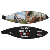 Onze eerste Valentijnsdag samen 2 foto's zwart Basketbal (Panelen)