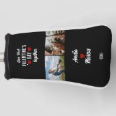 Onze eerste Valentijnsdag samen 2 foto's zwart Golfheadcover (Voorkant)