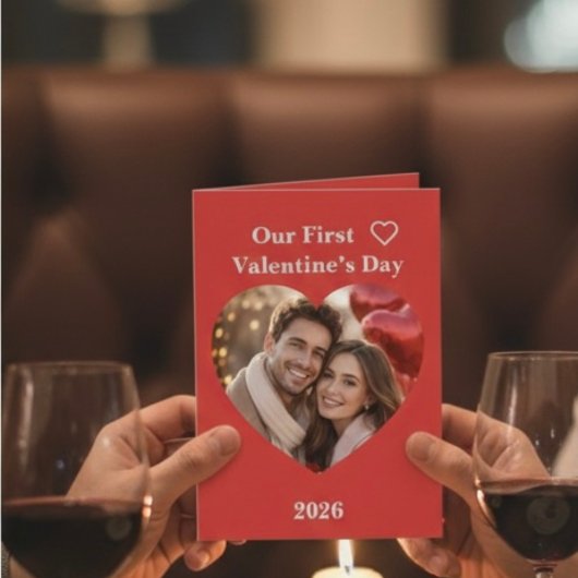 Onze eerste Valentijnskaart Kaart