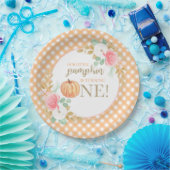 Onze eerste verjaardag van de kleine pompoen papieren bordje (Feest)