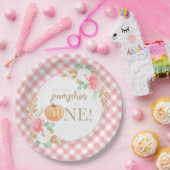 Onze eerste verjaardag van de kleine pompoen papieren bordje (Feest)